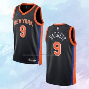 NO 9 RJ Barrett Camiseta New York Knicks Ciudad Negro 2022-23