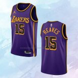 Camiseta Los Angeles Lakers Austin Reaves NO 15 Statement 2022-23 Violeta