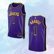 Camiseta Los Angeles Lakers D'Angelo Russell NO 1 Statement 2022-23 Violeta