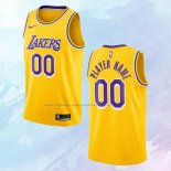 Camiseta Los Angeles Lakers Personalizada Icon Amarillo 2020-21