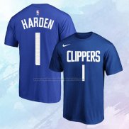 Camiseta Manga Corta Los Angeles Clippers James Harden Icon Azul