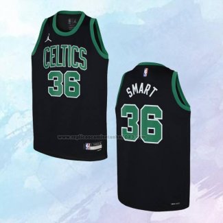 Camiseta Nino Boston Celtics Marcus Smart NO 36 Statement Negro