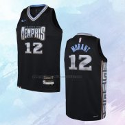 Camiseta Nino Memphis Grizzlies Ja Morant NO 12 Ciudad 2022-23 Negro