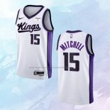 Camiseta Sacramento Kings Davion Mitchell NO 15 Association 2023-24 Blanco