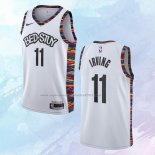 NO 11 Kyrie Irving Camiseta Brooklyn Nets Ciudad Blanco 2019-20