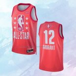 NO 12 Ja Morant Camiseta Memphis Grizzlies All Star 2022 Granate