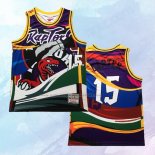 NO 15 Vince Carter Camiseta Toronto Raptors Classic Rainbow Negro