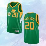 NO 20 Udoka Azubuike Camiseta Utah Jazz Earned Verde 2020-21