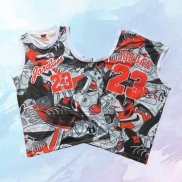NO 23 Michael Jordan Camiseta Commemorative Gris