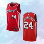 NO 24 Lauri Markkanen Camiseta Chicago Bulls Ciudad Rojo 2021-22