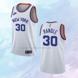 NO 30 Julius Randle Camiseta New York Knicks 75th Anniversary Blanco
