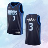 NO 3 Trey Burke Camiseta Dallas Mavericks Earned Azul 2020-21