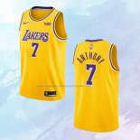 NO 7 Carmelo Anthony Camiseta Los Angeles Lakers Icon Amarillo 2020