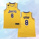 NO 8 Kobe Bryant Camiseta Los Angeles Lakers Retro Amarillo