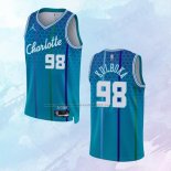NO 98 Arnoldas Kulboka Camiseta Charlotte Hornets Ciudad Azul 2021-22