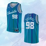 NO 98 Arnoldas Kulboka Camiseta Charlotte Hornets Ciudad Azul 2021-22