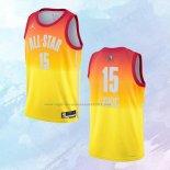 Camiseta All Star 2023 Denver Nuggets Nikola Jokic NO 15 Naranja