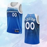 Camiseta Minnesota Timberwolves Personalizada Ciudad 2023-24 Azul