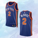 Camiseta New York Knicks Miles Mcbride NO 2 Ciudad 2023-24 Azul