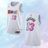 NO 13 Bam Adebayo Camiseta Miami Heat Ciudad Blanco 2022-23