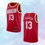 NO 13 James Harden Camiseta Houston Rockets Hardwood Classics Rojo