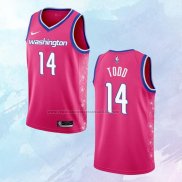 NO 14 Isaiah Todd Camiseta Washington Wizards Ciudad Rosa 2022-23