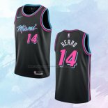 NO 14 Tyler Herro Camiseta Miami Heat Ciudad Negro 2018-19
