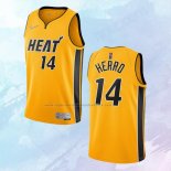 NO 14 Tyler Herro Camiseta Miami Heat Earned Oro 2020-21