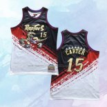 NO 15 Vince Carter Camiseta Mitchell & Ness Toronto Raptors Negro Rojo