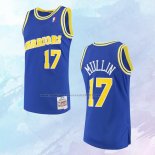 NO 17 Chris Mullin Camiseta Mitchell & Ness Golden State Warriors Azul 1993-94