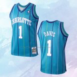 NO 1 Baron Davis Camiseta Mitchell & Ness Charlotte Hornets Verde 1999-00