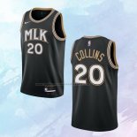 NO 20 John Collins Camiseta Atlanta Hawks Ciudad Negro 2020-21