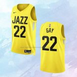 NO 22 Rudy Gay Camiseta Utah Jazz Icon Amarillo 2022-23