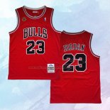NO 23 Michael Jordan Camiseta Mitchell & Ness Chicago Bulls Rojo 1997-98