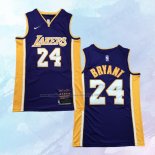 NO 24 Kobe Bryant Camiseta Los Angeles Lakers Retirement Violeta