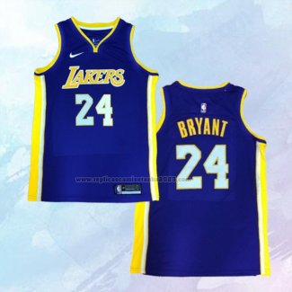 NO 24 Kobe Bryant Camiseta Los Angeles Lakers Statehombret Violeta 2017-18
