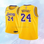 NO 24 Kobe Bryant Camiseta Nino Los Angeles Lakers Icon Amarillo 2018-19