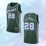 NO 28 Isaiah Stewart Camiseta Detroit Pistons Ciudad Verde 2022-23