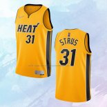 NO 31 Max Strus Camiseta Miami Heat Earned Oro 2020-21