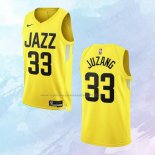 NO 33 Johnny Juzang Camiseta Utah Jazz Icon Amarillo 2022-23