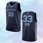 NO 33 Marc Gasol Camiseta Memphis Grizzlies Icon Azul