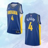 NO 4 Victor Oladipo Camiseta Indiana Pacers Ciudad Azul 2020-21