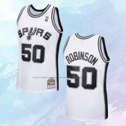 NO 50 David Robinson Camiseta Mitchell & Ness San Antonio Spurs Blanco 1998-99