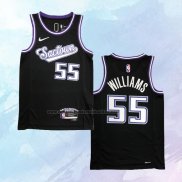 NO 55 Jason Williams Camiseta Sacramento Kings Ciudad Negro 2021-22