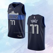 NO 77 Luka Doncic Camiseta Dallas Mavericks Statement Azul
