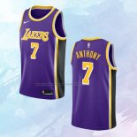 NO 7 Carmelo Anthony Camiseta Los Angeles Lakers Statement Violeta 2021