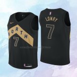 NO 7 Kyle Lowry Camiseta Nino Toronto Raptors Ciudad Negro 2018