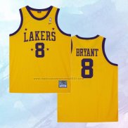NO 8 Kobe Bryant Camiseta Mitchell & Ness Los Angeles Lakers Amarillo 1957