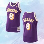 NO 8 Kobe Bryant Camiseta Mitchell & Ness Los Angeles Lakers Violeta 1996-97