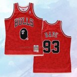 NO 93 Camiseta Chicago Bulls Hardwood Classics Bape Rojo